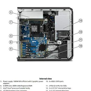 HP Z6 G4 Workstation - Intel Xeon Silver 4108 8-Core 1.8Ghz - 192GB DDR4 REG - Quadro P400 Graphics 2GB - 1.92TB (Dual 960Gb M.2 SSD New) - 1000w PSU - (Renewed)