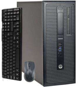 hp elitedesk 800 g1 tower computer desktop pc, intel core i5 3.2ghz processor, 16gb ram, 256gb m.2 ssd + 1tb hdd, wifi & bluetooth, wireleess keyboard and mouse, windows 10 pro (renewed)