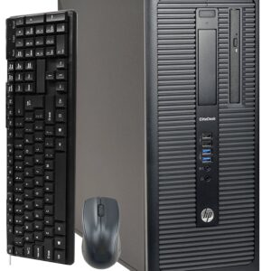 Hp EliteDesk 800 G1 Tower Computer Desktop PC, Intel Core i5 3.2GHz Processor, 16GB Ram, 256GB M.2 SSD + 1TB HDD, WiFi & Bluetooth, Wireleess Keyboard and Mouse, Windows 10 Pro (Renewed)