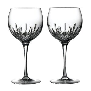 waterford lismore essence balloon wine glass, set of 2 clear