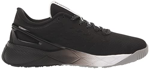 Reebok Women's Nanoflex Cross Trainer, Black/White/Pure Grey, 8.5