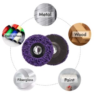 10 Pack Strip Discs Rust Remover Wheel Stripping Wheel for Angle Grinder Paint Strip Wheel Quick Abrasive Discs Rust, Oxidation, Paint Remover (4-1/2'' x 7/8'')