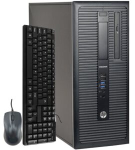 hp elitedesk 800 g1 tower computer desktop pc, intel core i7 3.4ghz processor, 16gb ram, 256gb m.2 ssd, wifi & bluetooth, hdmi, nvidia geforce gt 1030 4gb ddr4, windows 10 pro (renewed)