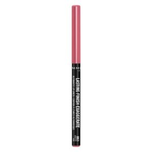 rimmel lasting finish exaggerate automatic lip liner - rich, smooth formula for long lasting lip looks - 63 eastend pink, .01oz