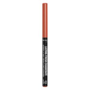 rimmel lasting finish exaggerate automatic lip liner - rich, smooth formula for long lasting lip looks - 018 rose addiction, .01oz