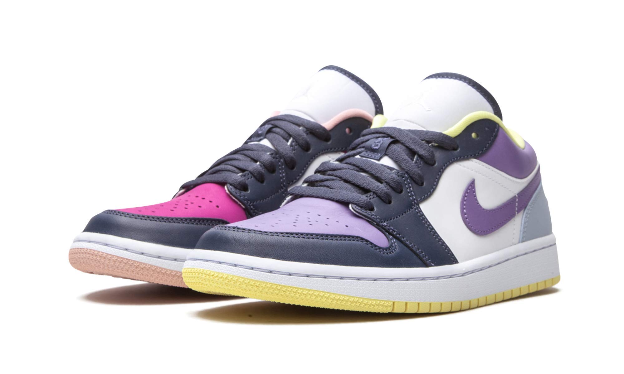 Jordan Womens WMNS Air 1 Low SE DJ4342 400 Mismatched Purple/Magenta - Size 5W