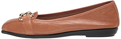 Aerosoles Women's Bristol Ballet Flat, TAN Leather, 7