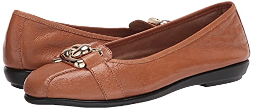 Aerosoles Women's Bristol Ballet Flat, TAN Leather, 7