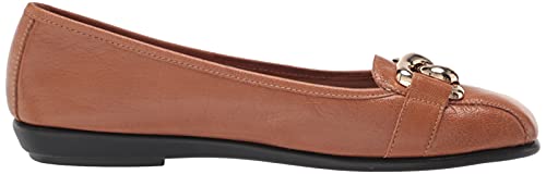 Aerosoles Women's Bristol Ballet Flat, TAN Leather, 7