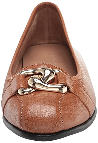 Aerosoles Women's Bristol Ballet Flat, TAN Leather, 8