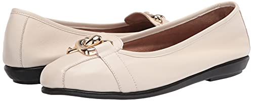 Aerosoles Women's Bristol Ballet Flat, OFF White, 5.5