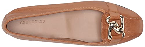 Aerosoles Women's Bristol Ballet Flat, TAN Leather, 7.5