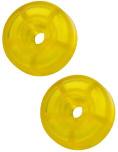 tranzsporter 48358-2pk replacement carriage yellow bumper stop - fits: tp-250 & tp-400