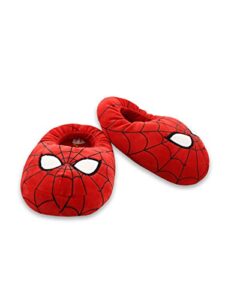 marvel spider-man mooshy plush adult mens slippers (medium, red)