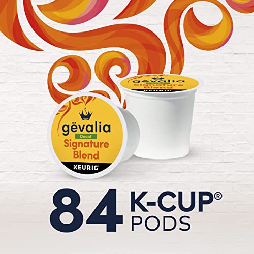 Gevalia Signature Blend Decaf Mild Light Roast K-Cup Coffee Pods (84 ct Box)