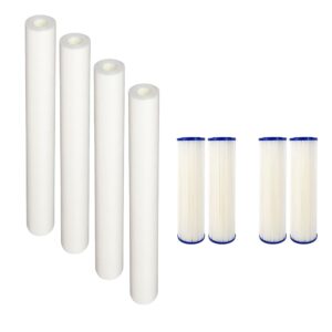 CFS COMPLETE FILTRATION SERVICES EST.2006 CFS Compatible with EQ-304-20 and EQ-PFC.35 Whole House Water Filters Pre Filters and Sub Micron Post Filters (8)