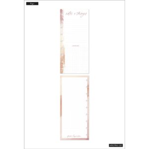 Happy Planner Skinny Classic Half Sheet Filler Paper, 60 Sheets, 4-1/8" x 9-1/4", Notes And Things