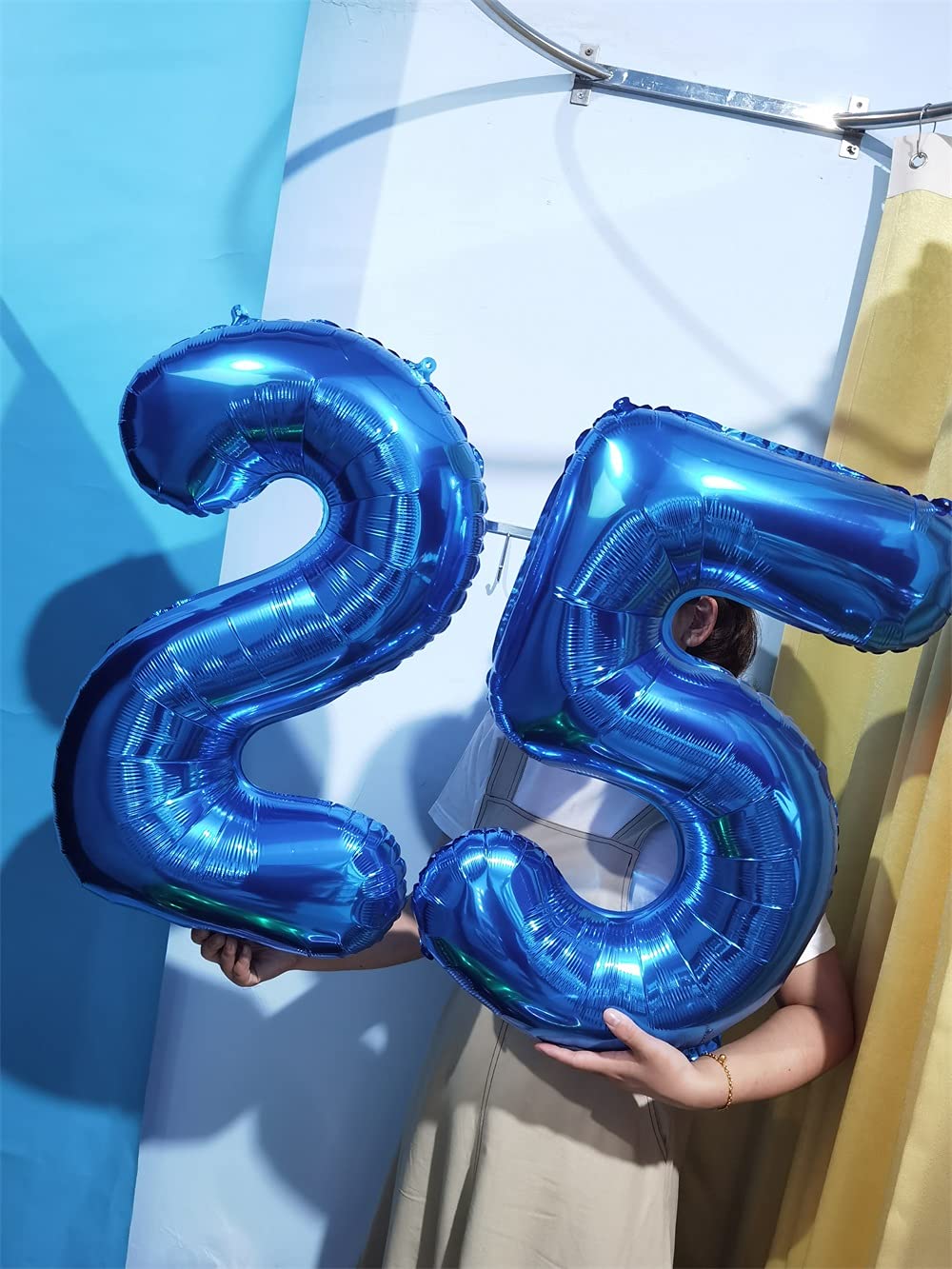 32 Inch Blue Number 2 Balloons Foil Ballon Digital Birthday Party Decoration Supplies (Blue Number 2 Balloon)