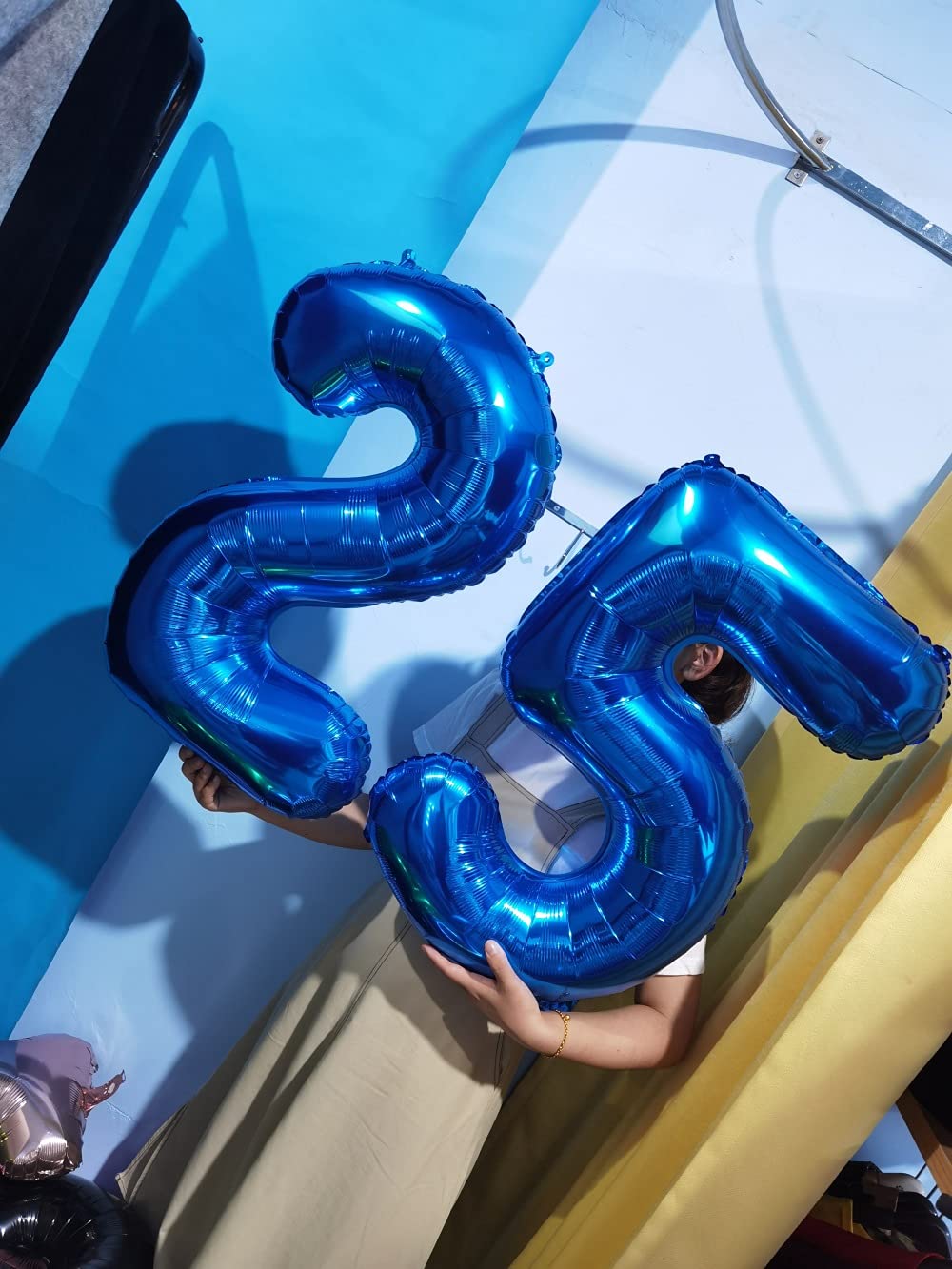 32 Inch Blue Number 2 Balloons Foil Ballon Digital Birthday Party Decoration Supplies (Blue Number 2 Balloon)