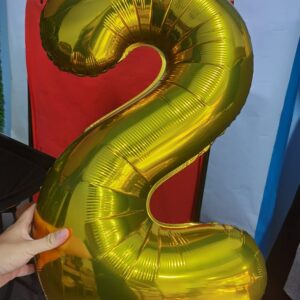 32 Inch Gold Number 4 Balloons Foil Ballon Digital Birthday Party Decoration Supplies (Gold Number 4 Balloon)