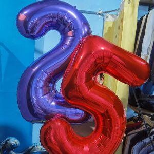 32 Inch Red Number 1 Balloons Foil Ballon Digital Birthday Party Decoration Supplies (Red Number 1 Balloon)