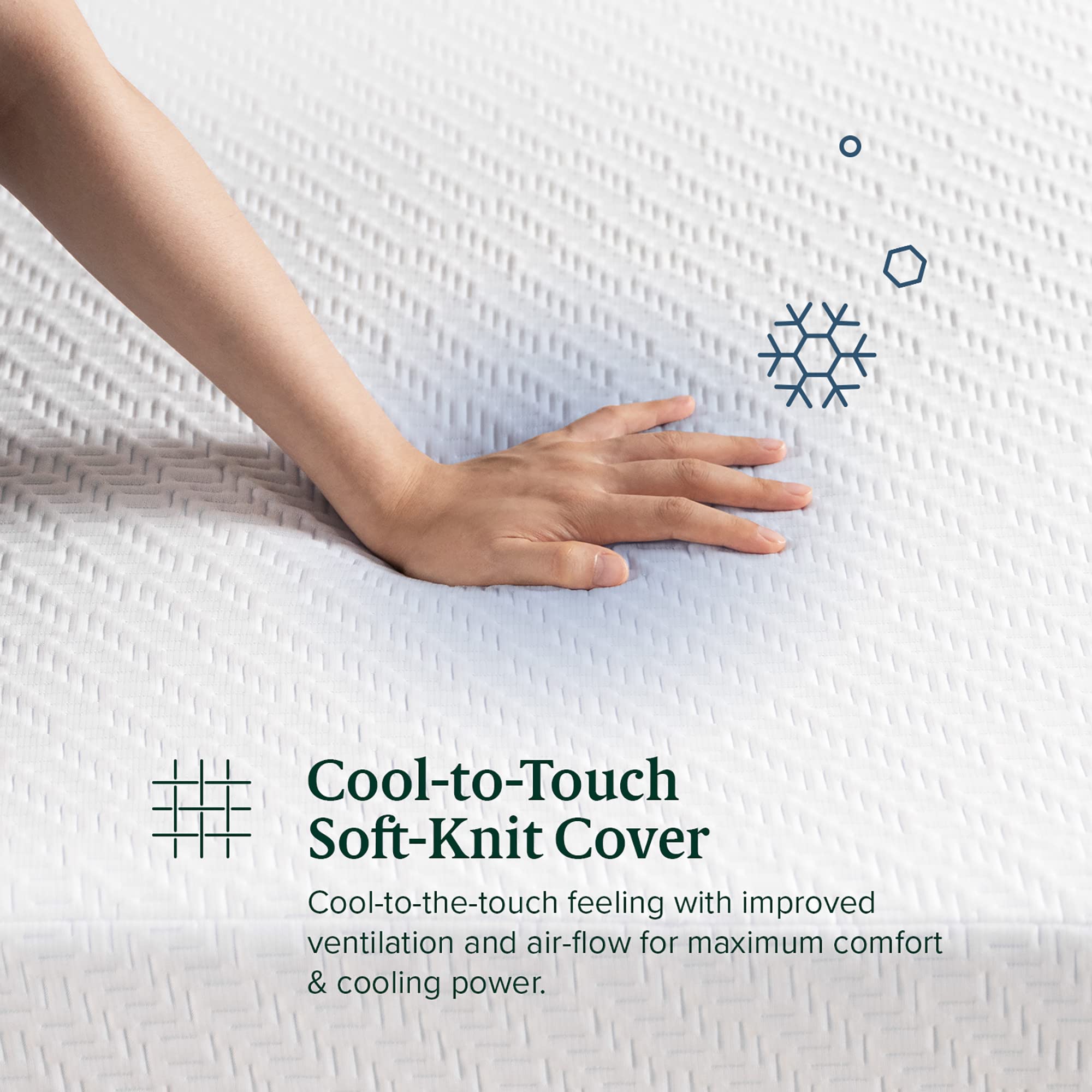 ZINUS 12 Inch Ultra Cooling Gel Memory Foam Mattress / Cool-to-Touch Soft Knit Cover / Pressure Relieving / CertiPUR-US Certified / Bed-in-a-Box / All-New / Made in USA, Twin White