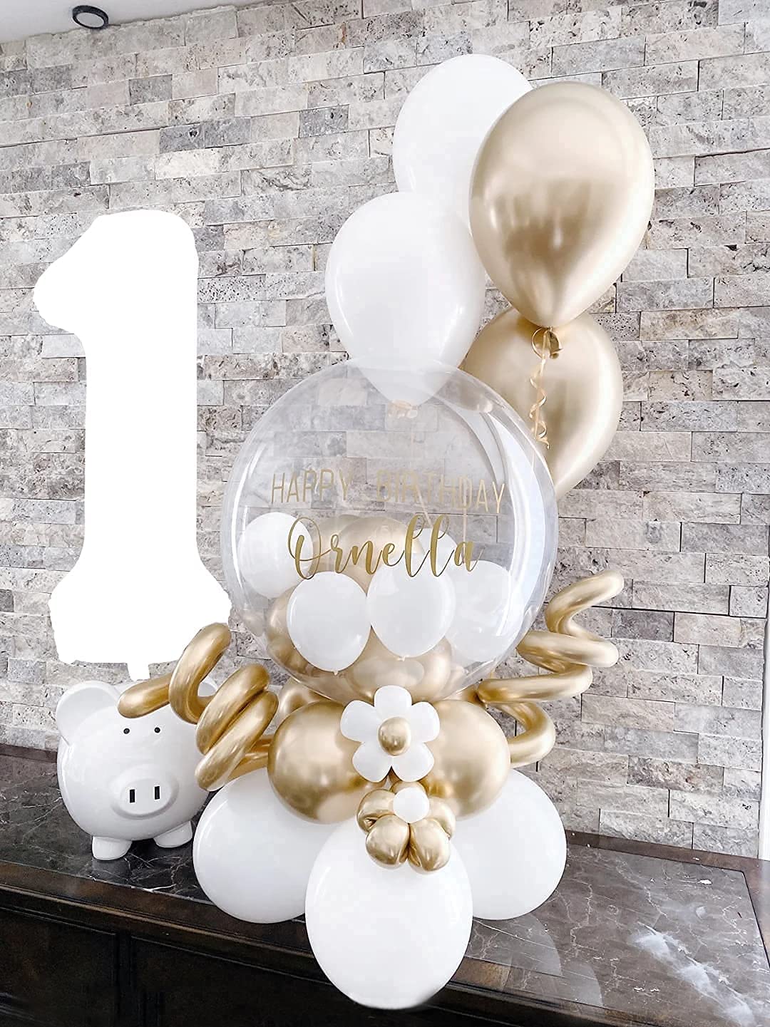 New 40 Inch Giant White Numbers 1 Balloons Huge Birthday Party Supplies Foil Helium Digital Balloon 0 to 9