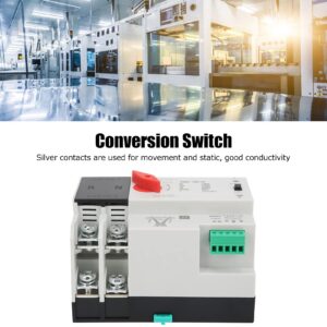 Dual Power Automatic Transfer Switch, 100 amp Manual Transfer Switch 2P Automatic Transfer Switch Back up Generator Transfer Switch Home Transfer Switch 220V 100A