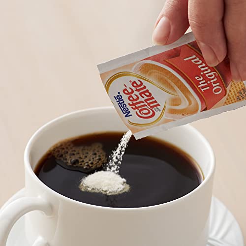 Coffee mate Original 3 Gram Single Serve Powdered Creamer Packets (Pack of 100) with By The Cup Sugar Packets