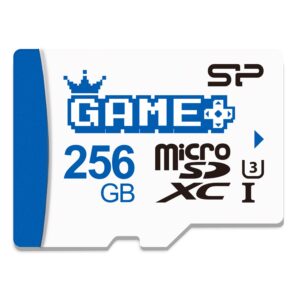 silicon power 256gb sdxc micro sd card gaming memory card with adapter compatible with nintendo-switch