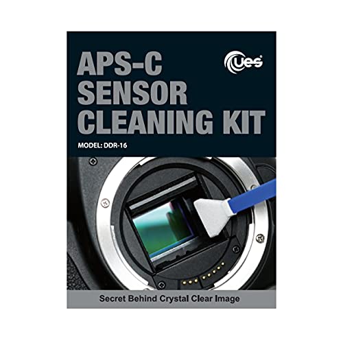 UES APC-C Camera Sensor Cleaning Kit for DSLR and Mirrorless Cameras (12 Swabs and 15ml Cleaner)