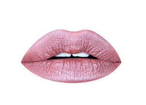 aromi dusty rose metallic liquid lipstick, rosy pink nude lip color, shimmery finish, waterproof, long lasting, vegan, cruelty-free, handmade (pixie dust)