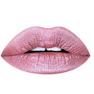 Aromi Dusty Rose Metallic Liquid Lipstick, Rosy Pink Nude Lip Color, Shimmery Finish, Waterproof, Long Lasting, Vegan, Cruelty-Free, Handmade (Pixie Dust)