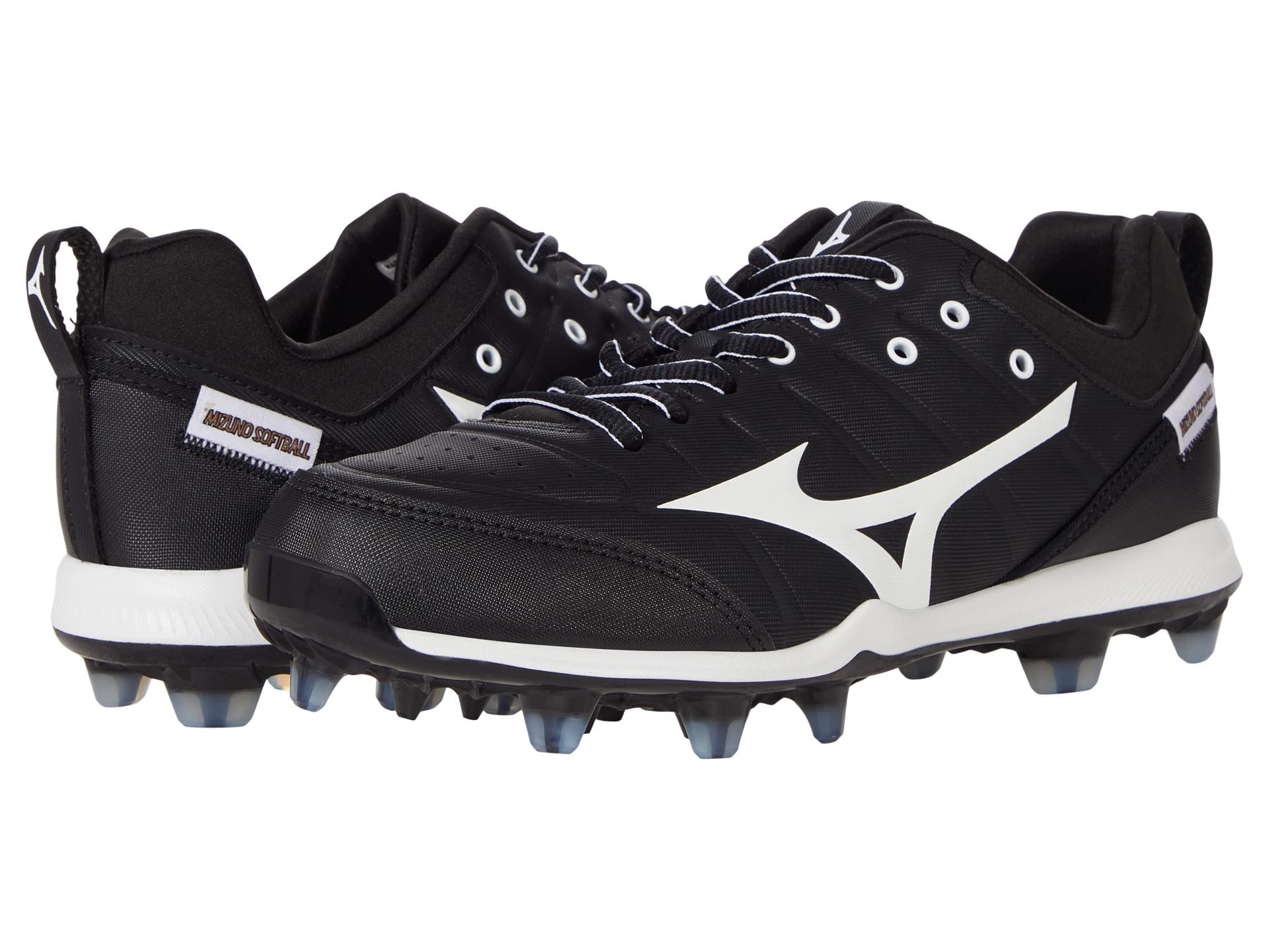 Mizuno womens 9-spike 9 Spike Advanced Finch Elite 5 TPU Molded Softball Cleat, Black/White, 7.5 US