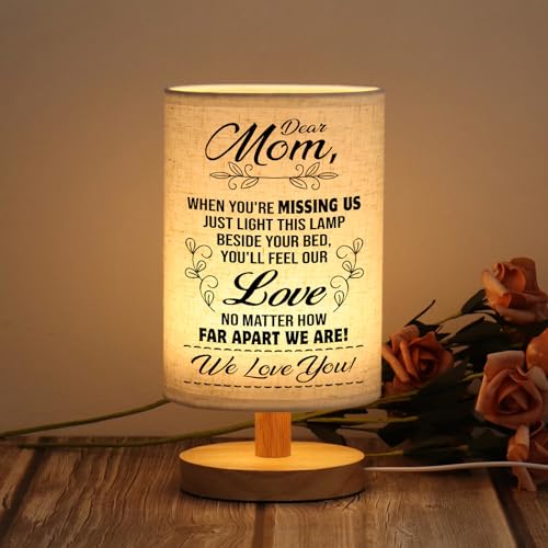 WSYEAR Mothers Day Birthday Gifts for Mom from Daughter Son-Table Lamp Mom Gifts from Daughters Night Light Anniversary Presents for Mother Women