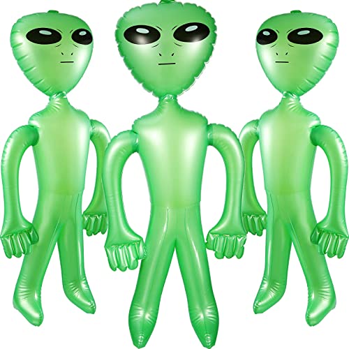 3 Pcs 35 Inch Alien Inflates Inflatable Alien Jumbo Alien Blow up Toy for Party Decorations, Birthday, Halloween, Alien Theme Party