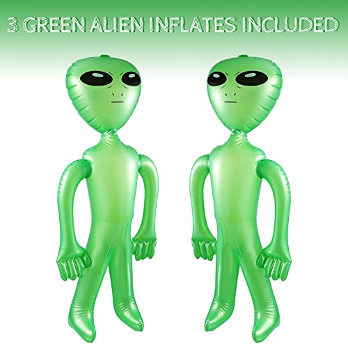 3 Pcs 35 Inch Alien Inflates Inflatable Alien Jumbo Alien Blow up Toy for Party Decorations, Birthday, Halloween, Alien Theme Party