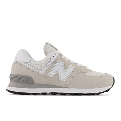 New Balance Women's 574 Core Sneaker, Nimbus Cloud/White, 8