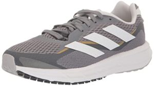 adidas women's sl20.3 running shoe, grey/white/grey, 8.5