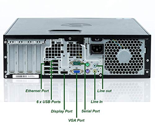 HP SFF Computer Desktop PC, Intel Core i5 Processor, 8GB Ram, 500GB Hard Drive, Wi-Fi & Bluetooth, 19 FHD LED Monitor, 1080P Webcam, Wireless Keyboard and Mouse, Windows 10 Pro (Renewed)