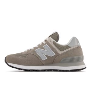 new balance womens 574 v3 sneaker, grey/white, 11.5 wide us