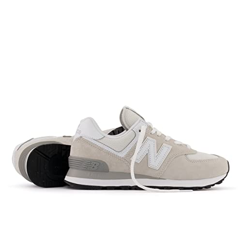 New Balance Women's 574 Core Sneaker, Nimbus Cloud/White, 9 Wide