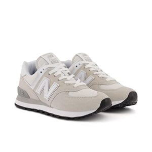 New Balance Women's 574 Core Sneaker, Nimbus Cloud/White, 9 Wide