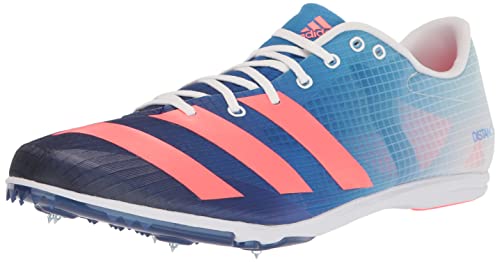 adidas Men's Distancestar Track and Field Shoe, Legacy Indigo/Turbo/Blue Rush, 10