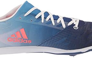 adidas Men's Distancestar Track and Field Shoe, Legacy Indigo/Turbo/Blue Rush, 10