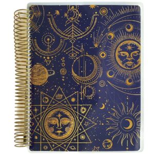 Paper House Productions 12 Month Undated 9.5" Planner with Month and Event Flag Stickers - Celestial