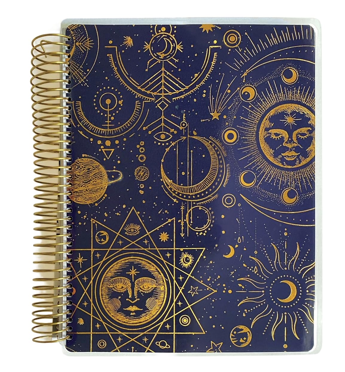 Paper House Productions 12 Month Undated 9.5" Planner with Month and Event Flag Stickers - Celestial