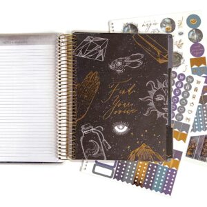 Paper House Productions 12 Month Undated 9.5" Planner with Month and Event Flag Stickers - Celestial