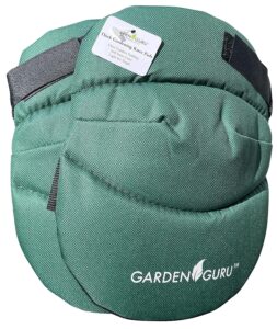 garden guru cushioned gardening knee pads with adjustable straps - soft inner liner, ultra comfort padding, garden kneelers for yard work, cleaning, household chores, roofing, and more
