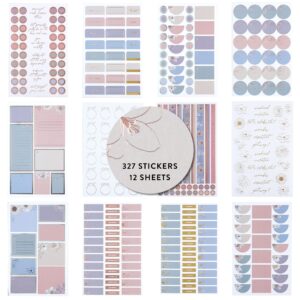 classic sticker book in flora, decorate your paper crafts, label, color code your planner and calendar with beautiful stickers in elegant flora by erin condren